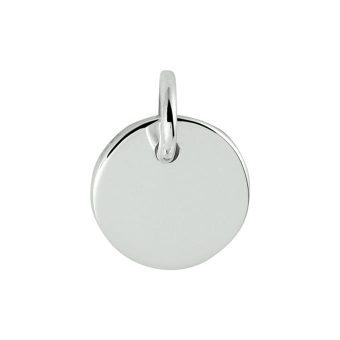 Zilver Gerhodineerde Graveerhanger rond 1330153