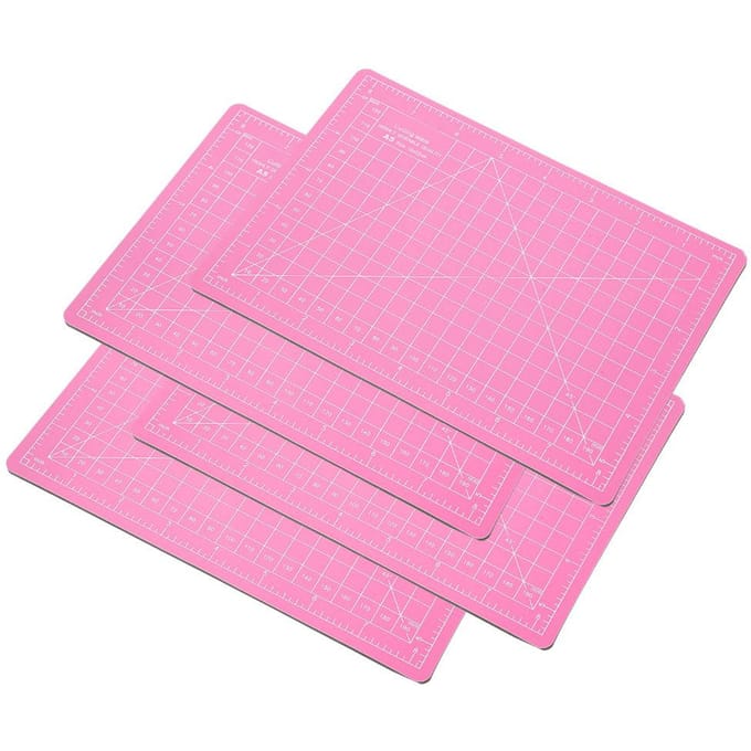4 Stuks Snijmat A5 Roze PVC Model Snijmat Ambachtelijk Papier Carven Graveren Schaalbord pink