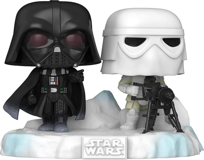Funko Pop! Star Wars - Battle At Echo Base: Darth Vader & Snowtrooper #377 Deluxe Amazon Exclusive