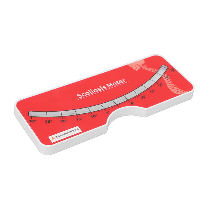 Scoliosis Measuring Tool 0‑30 degrees  Testing Range Accurate Data Back Spine Diagnosis Meter white
