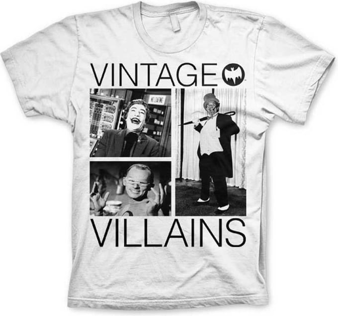 DC Comics Batman Heren Tshirt -S- Vintage Villains Wit