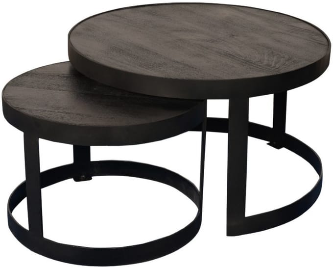 Starfurn - Salontafel - Zwart - 70x70x45 cm