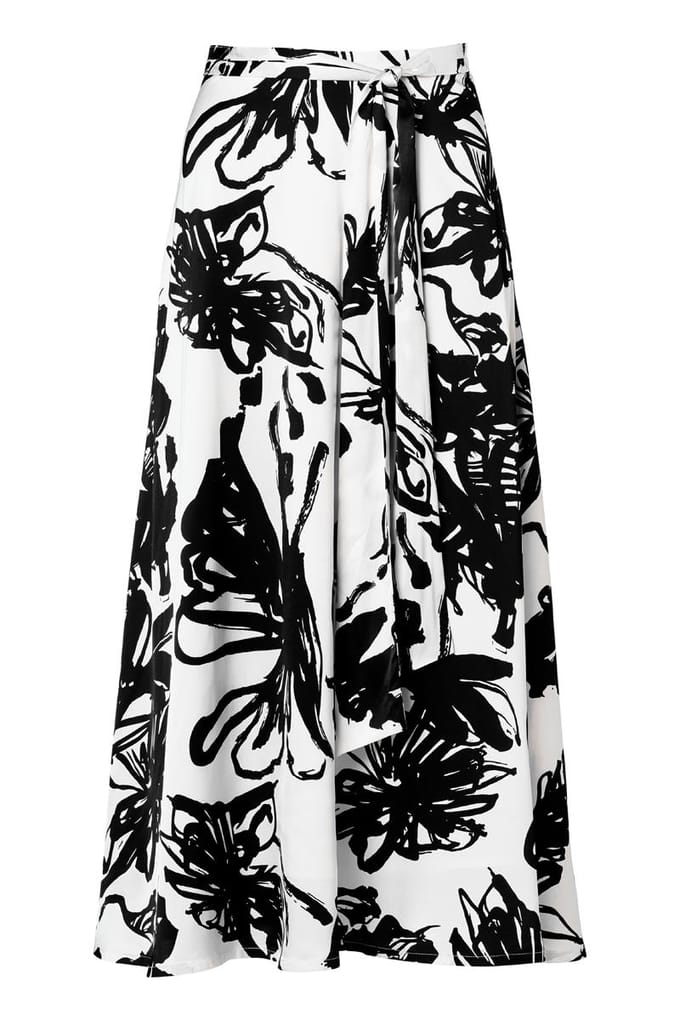 Carissa Print Rok Zwart / Wit