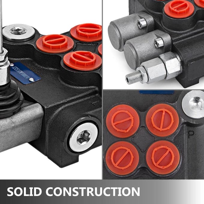 2-Spoel Hydraulische Richtingsklep 11gpm Verstelbaar Tractoren Laadmachines