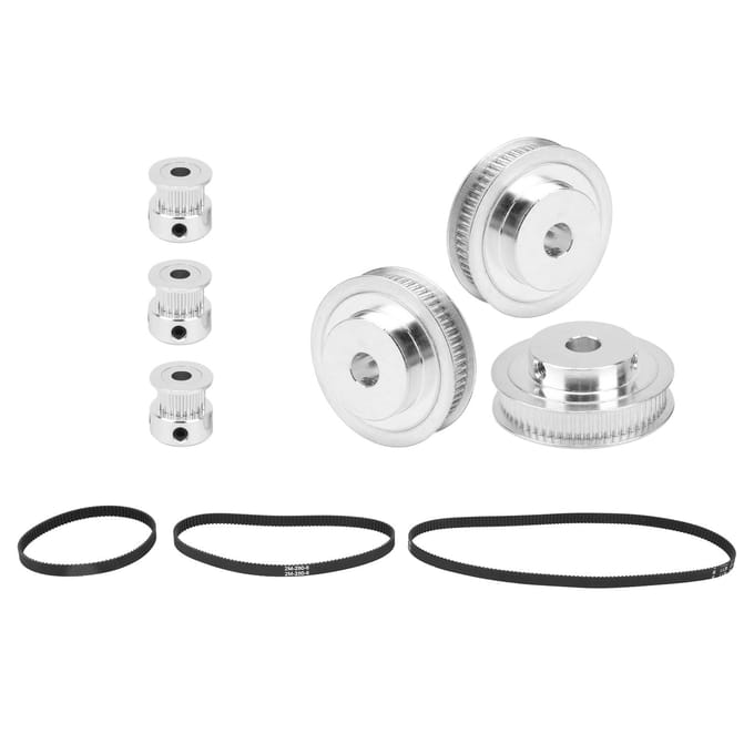 Roue synchrone 20 dents 60 dents, alésage 8 mm, courroie de distribution 2GT200280400 mm white
