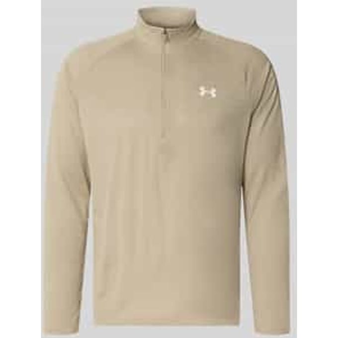 Regular fit sportshirt met labelprint
