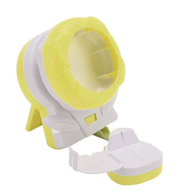 Machine à perler électrique Spinner à perles automatique Outil d'enfilage de perles DIY pour bracelet collier jaune