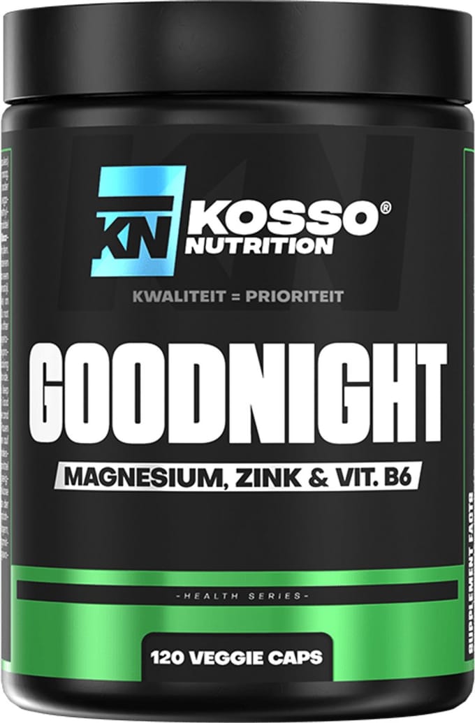 Kosso Nutrition – Goodnight – Magnesium + B6 – Beter Slapen – 60 Capsules