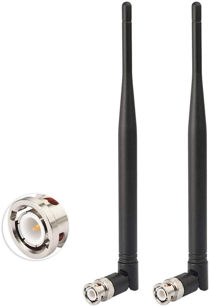 UHF VHF Dual Band Antenne 433MHz BNC Radio Scanner Handheld 2 Stuks