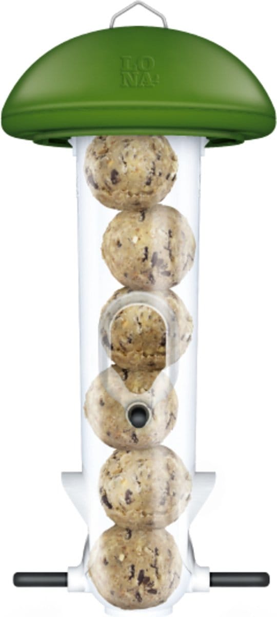 Lona Mezenbollenhouder M6 - Voersilo - 38 cm Groen Transparant