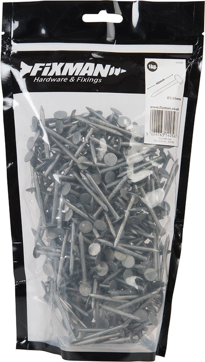 Ankernagels, 1 Kg 40 X 3,35 Mm
