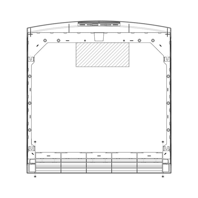 AEG bovenblad, wit, 600.4x634.5mm 2064200229