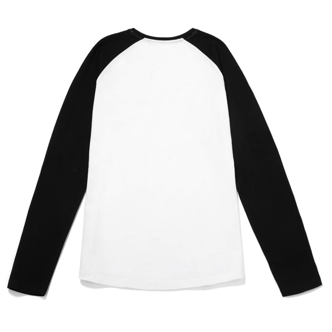 Global Legacy Back to the Future Kana t-shirt met raglanmouwen - Zwart/wit - M