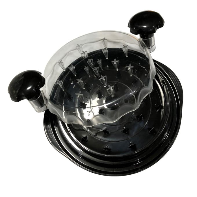 Broyeur de poulet avec couvercle transparent Broyeur de viande antidérapant efficace Machine à déchiqueter le poulet à poignée ergonomique noir