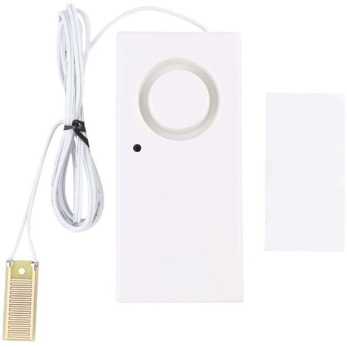 Allecto - Water Leakage Sensor - Wateroverloop Detector - 120dB Alarm - Compact - Waterdetectie - Ideaal voor thuisgebruik - Sensor met hoge gevoel...