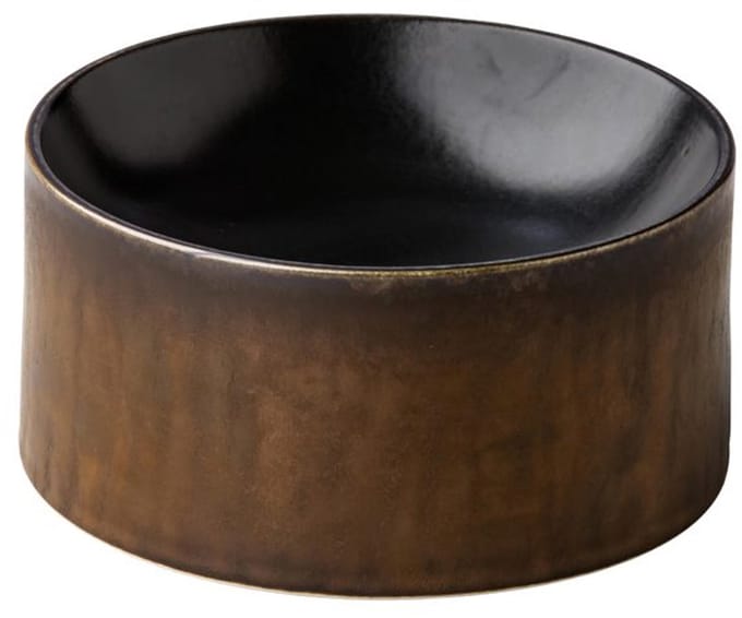 Torenbord zwart satijn / goud 16 x 7,8 cm