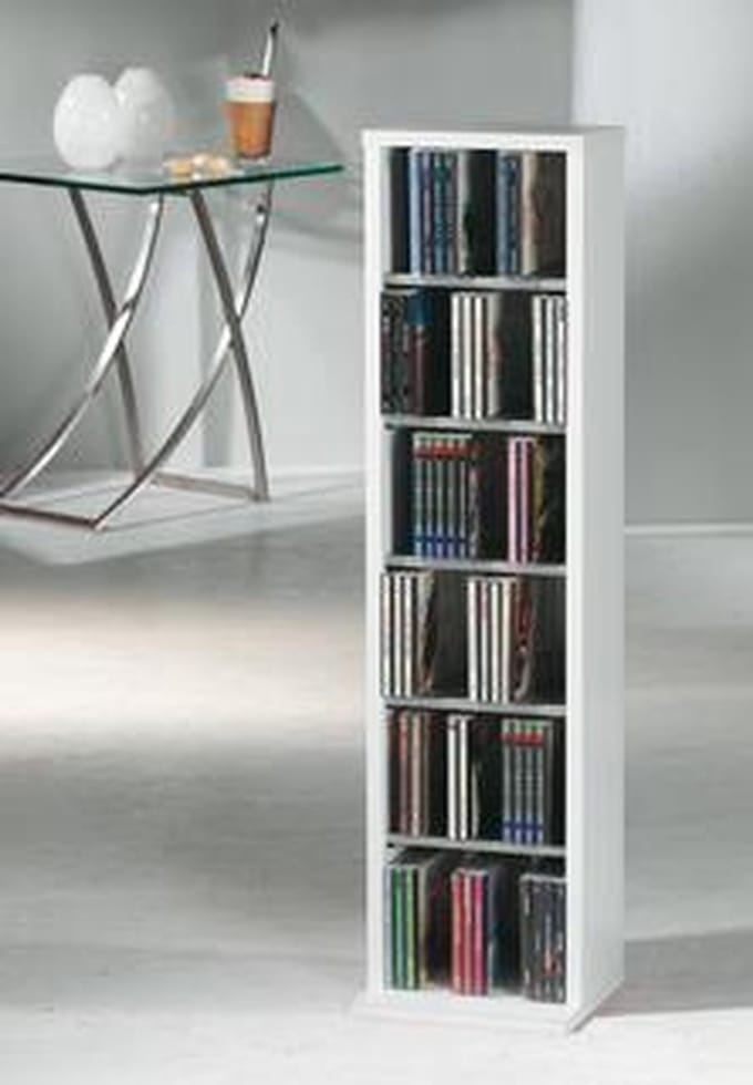 Houten CD DVD-standaard Opbergvak Bevindende plank Boekenplank Decoratieve plank Elementa