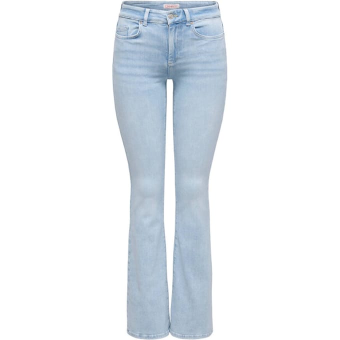 Slim fit bootcut jeans van katoenmix Model 'BLUSH'