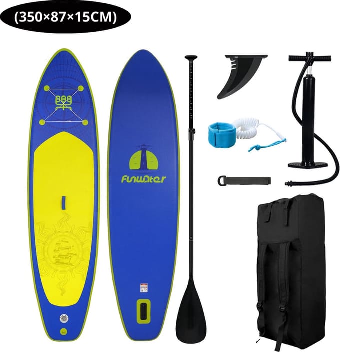 Nivard Sup Board - Opblaasbaar - Supboard - Sup Boards - Paddle - Kayak - 350cm - Donker Blauw