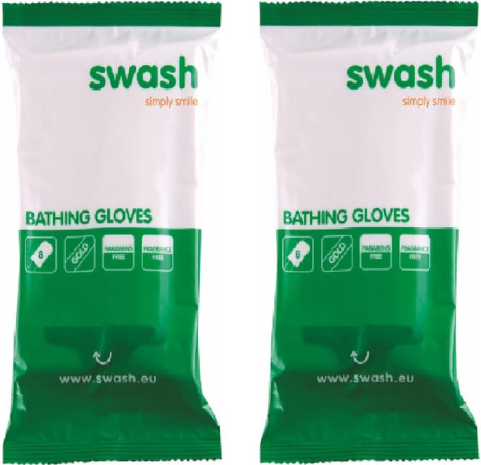 Swash Washandjes Parfumvrij - 2x8-pack voordeelverpakking