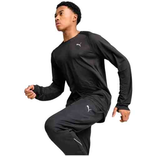 Puma Cloudpun T-shirt Met Lange Mouwen Zwart S Man