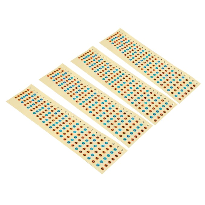 4 Stuks Gitaar Fretboard Stickerpapier Waterdicht Instrument Accessoire voor Beginners beige