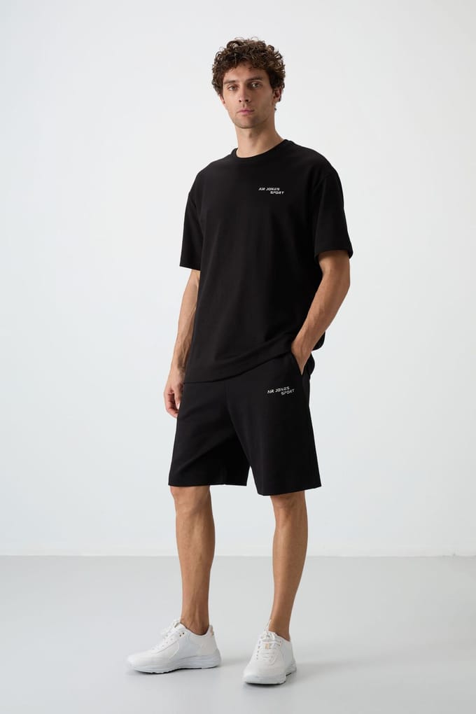 Oversized T-shirt met Korte Mouwen en Shorts Set