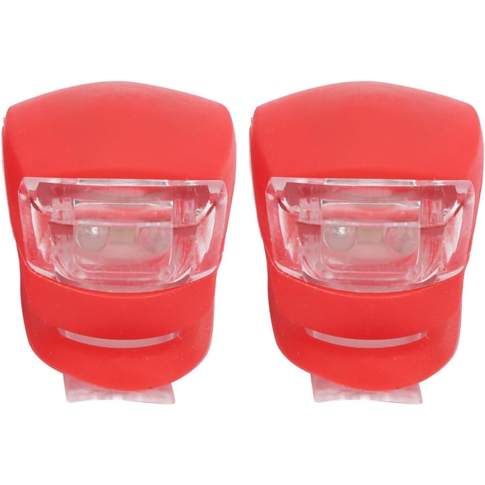 2 stuks 2 LED Fietslicht Achterlicht Kleurrijk Waarschuwingslamp 3 Verlichtingsmodi Hoge Helderheid Waterdicht Red