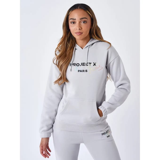 Dames sweater met geborduurde capuchon Project X Paris