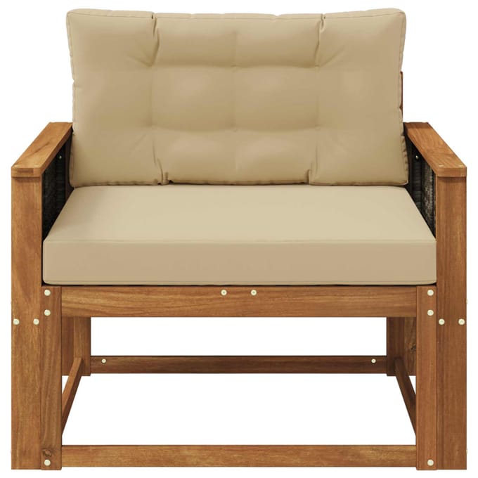 vidaXL - Buiten - Midden - Sofa - Naturel