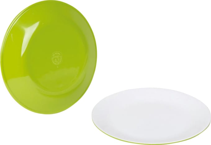 Bo-Camp Campingbord - 100% Melamine - Ø 25.7 Cm - Two-tone Lime