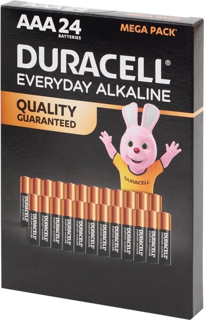 Duracell Everyday Alkaline batterijen AAA 24 stuks (Mega Pack)