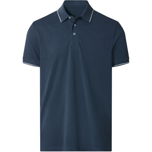 ESMARA MEN Piqué heren polo (Marineblauw, L)