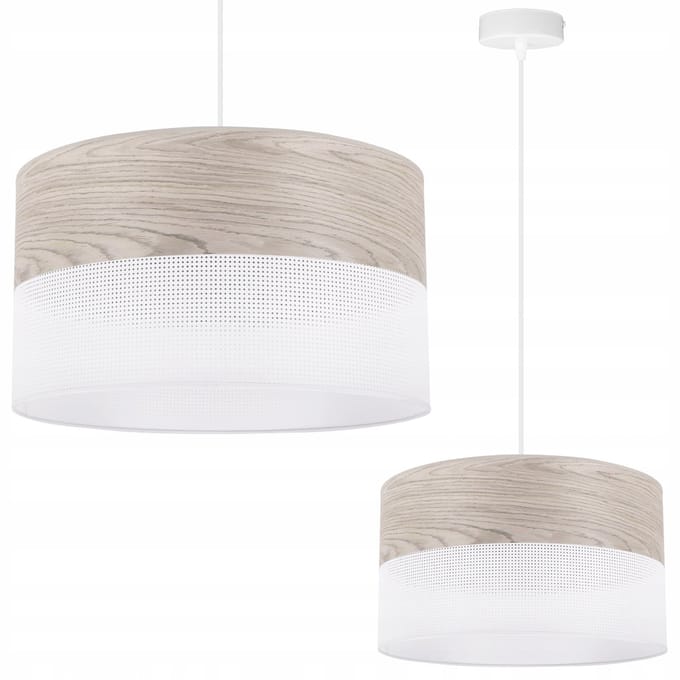 Hanglamp Houtfineer Eiken - Stijlvolle Plafondlamp voor Woonkamer