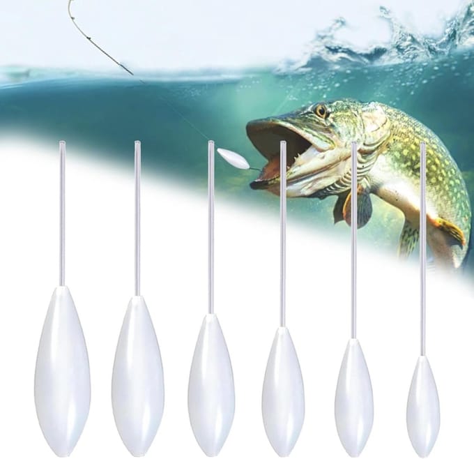 Forel Vis Set - Visgerei Accessoires - Forel Vissen - Veelzijdige Gewichten - 6 Stuks - Wit