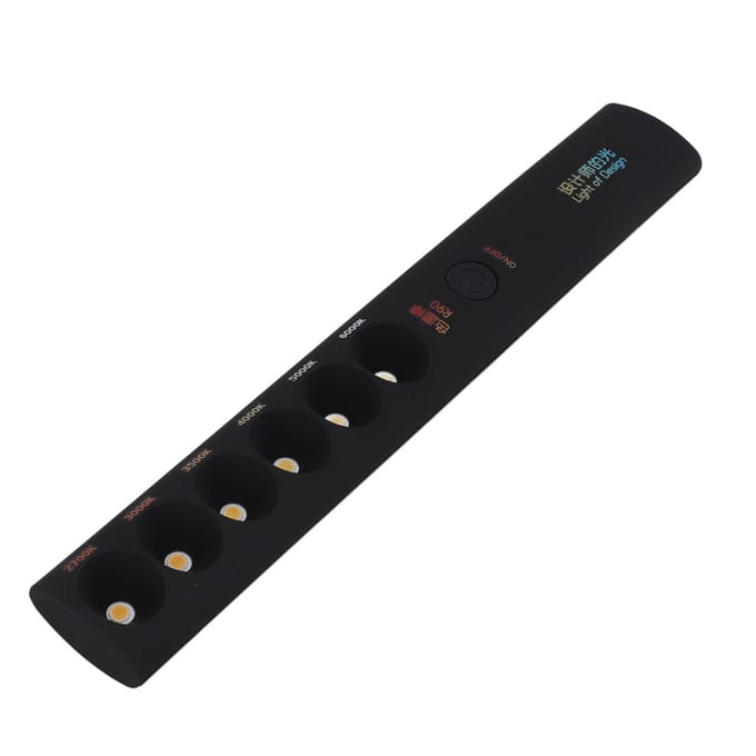 Draagbare kleurtemperatuurlamp Stick Professioneel Oplaadbaar 2700K?6000K 6 modi Fotografie black