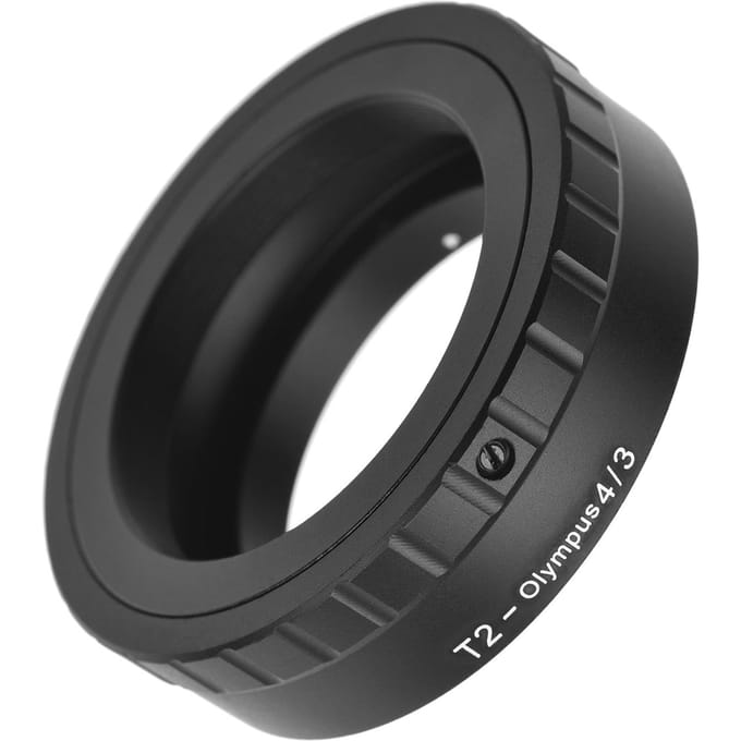 Metalen Lens Mount Adapter Ring T/T2 Mount Lens Adapter Vervanging voor Olympus zwart
