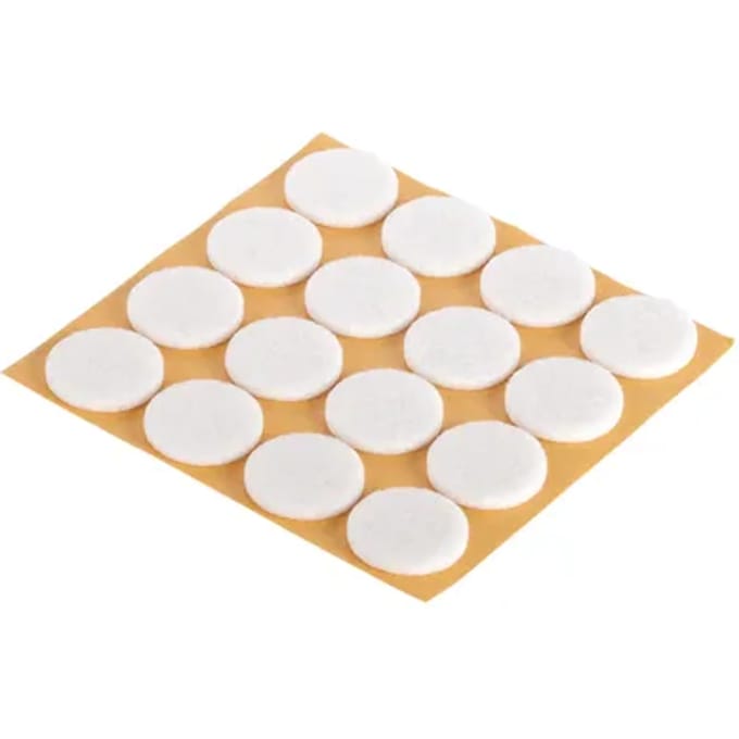 Fix-o-moll Meubelglijder - Zelfklevend - Vilt - Diam. 22mm - Rond - 16 Stuks