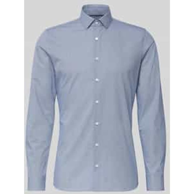 OLYMP No. Six 24/Seven Overhemd, super slim, Modern Kent, Bleu