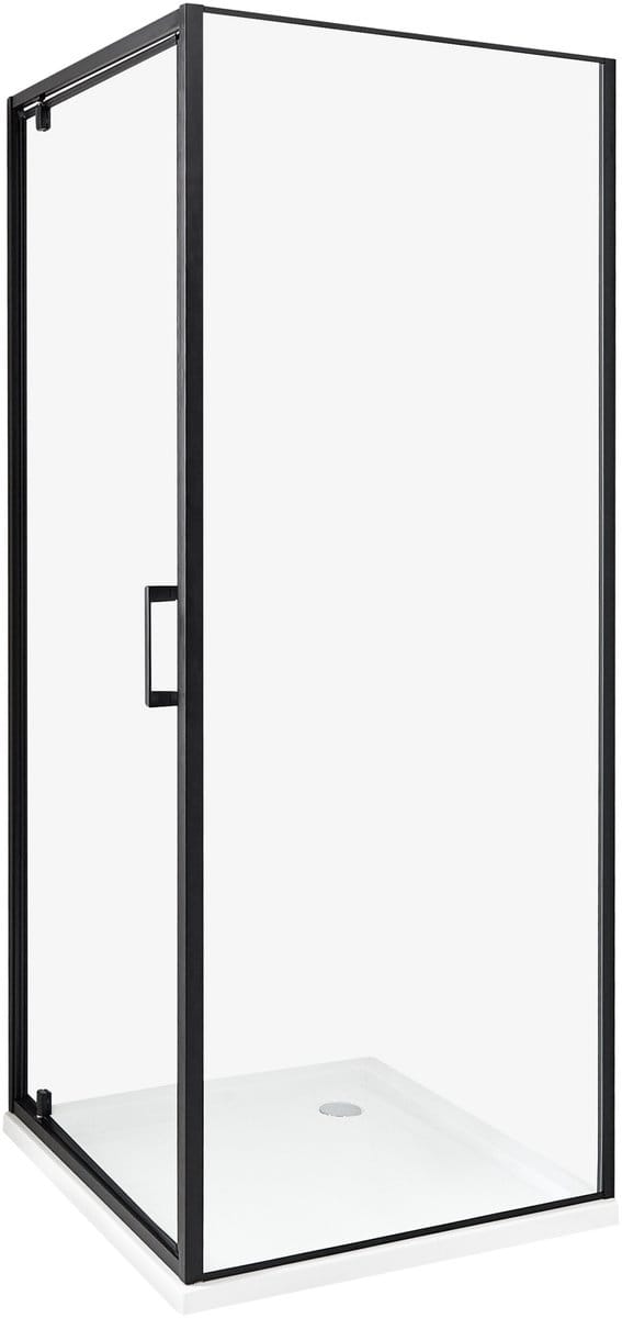 DARLI - Douchecabine - Zwart - 70 x 70 x 185 cm - Veiligheidsglas
