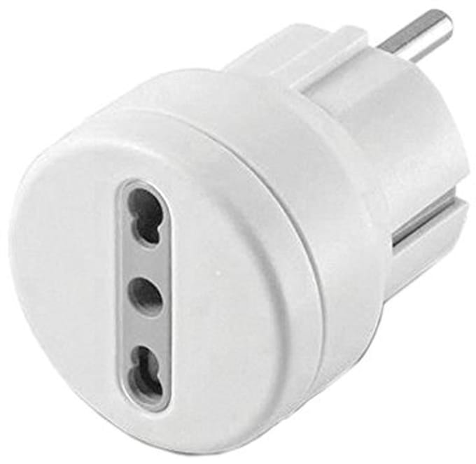 Witte adapter met USB-verbinding en Electralock-vergrendelingssysteem