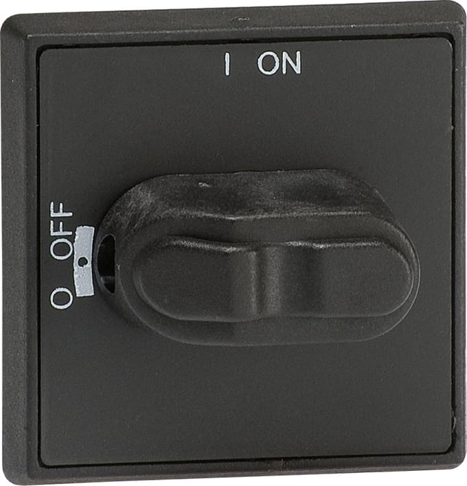 ABB IP54 Zwarte Selectorknop Met Snap On Bevestiging - 1SCA105211R1001