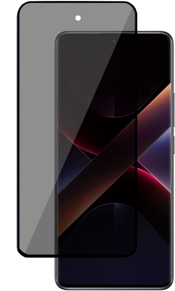TechNow Privé Screenprotector geschikt voor Poco X7 - Privacy Beschermglas - Privacy Proteqt+