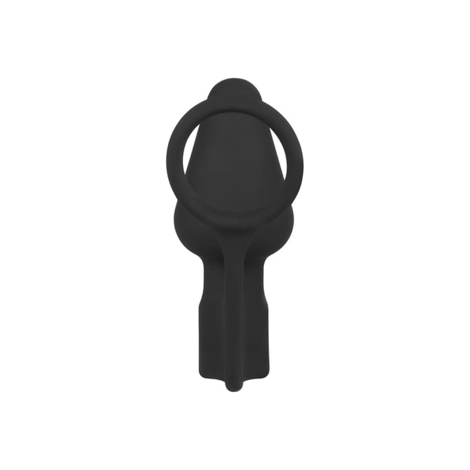 Rimba - Siliconen Buttplug met Cockring en One Speed Bullet Vibrator - Ø 4.4 cm