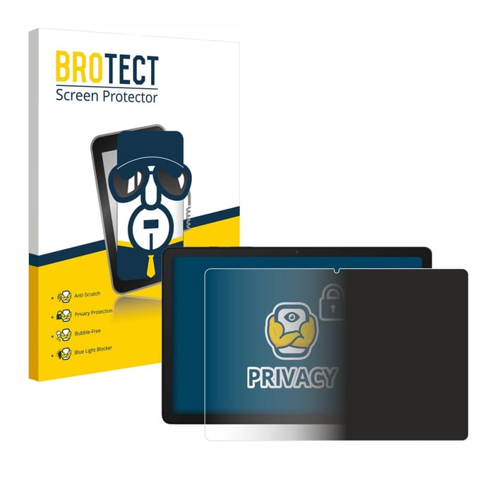 BROTECT - privacy screenprotector voor Samsung Galaxy Tab A9 Plus 5G - Folie Beschermfolie Blauwlichtfilter