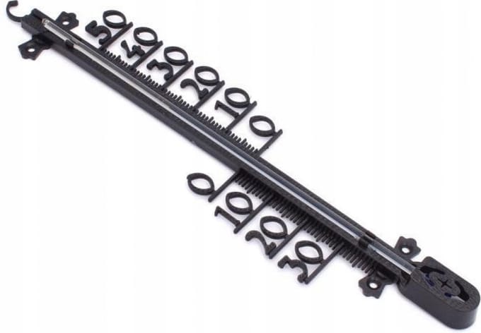 Synx Tools Buitenthermometer Kunststof 41cm - Min/Max - Thermostaten - Buiten temperatuur meter - Thermometer Design