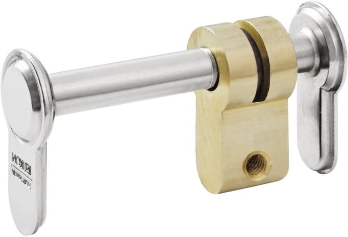 Blind Cilinder - Deur Cilinder - Deur Afsluiten - Verstelbaar - 52-94 mm - Mat Nikkel