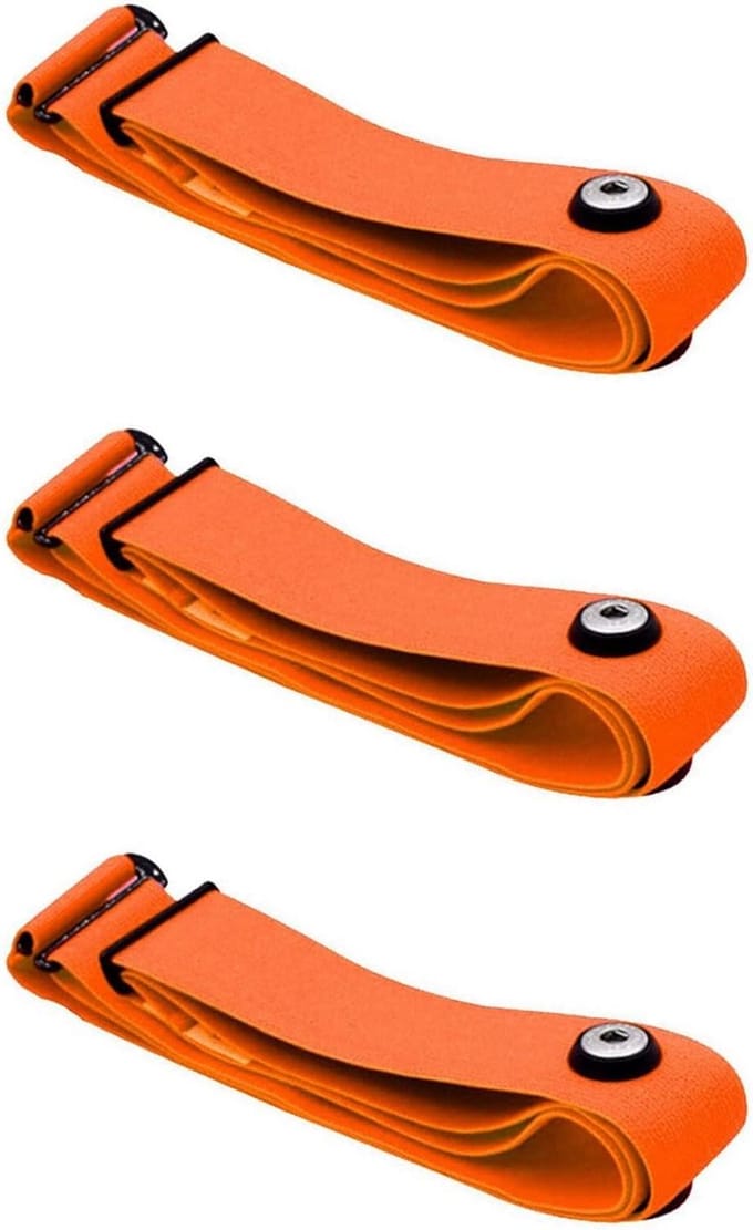 Hartslag Borstband - Sport Sensor - Activiteit Meten - Verstelbare Elastische Band - 3 Stuks - Oranje