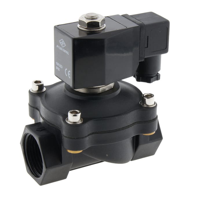 Magneetventiel DF-SA 1'' Nylon EPDM 0-8bar 12V DC - DF-SA100N250E-012DC