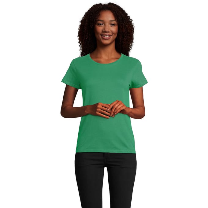 SOLS Dames/Dames Pioneer T-Shirt (Kelly Groen)